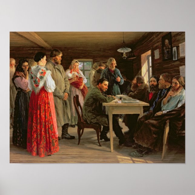 Affiches Un tribunal de district, 1888 (Devant)