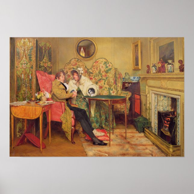 Affiches Un visiteur attentif (Devant)