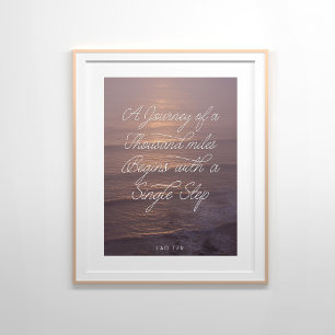 Affiches Un voyage de mille miles Lao Tzu