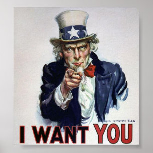 Affiches Uncle Sam I want You