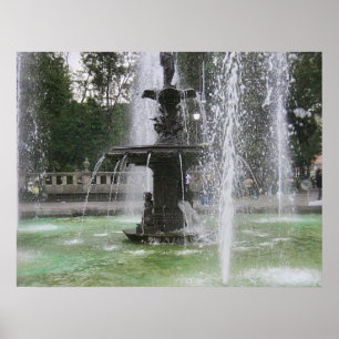 Affiches Une belle fontaine à Alameda Mexique DF 2