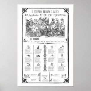 AFFICHES UNE "CALAVERA" BARRIÈRE DE JOSE GUADALUPE POSADA