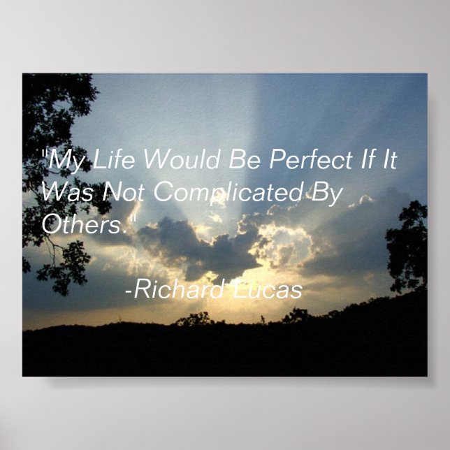 Affiches Une citation d'un sage. (Devant)