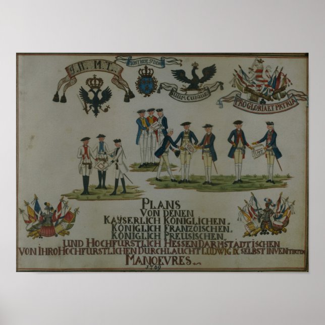 Affiches Une collection de plans de manéouvre (Devant)