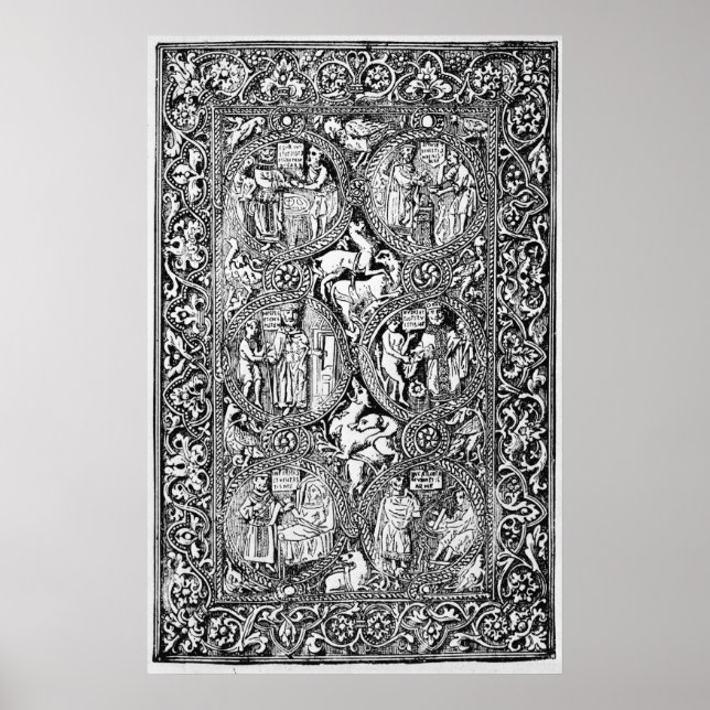 Affiches Une copie de l'ivoire du psauteur de la reine Meli (Devant)