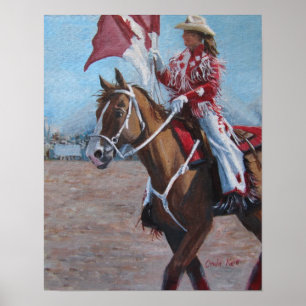 Affiches Une cow-girl canadienne