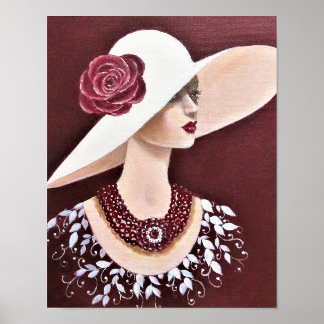 Affiches Une Dame de la société Vintage (Devant)