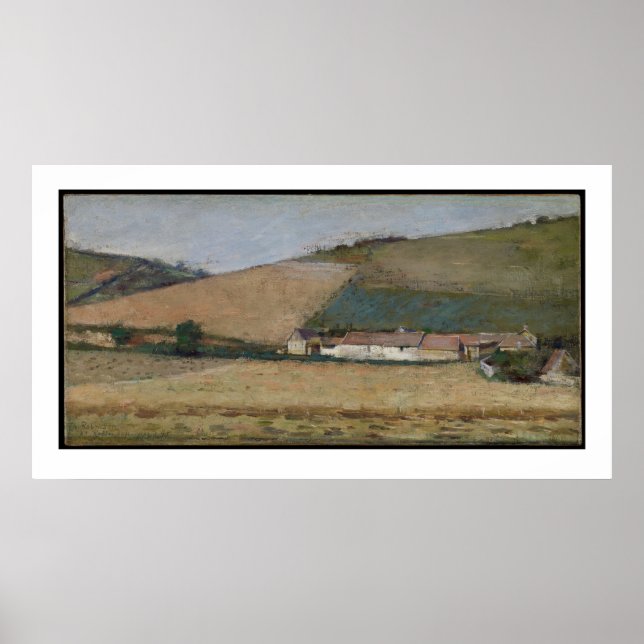 Affiches Une ferme parmi les collines, Giverny, c.1887 (Devant)