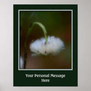 Affiches Une fleur duveteuse Créez votre propre personnalis