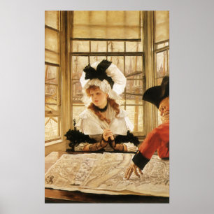 Affiches Une histoire pénible par James Tissot, beaux-arts