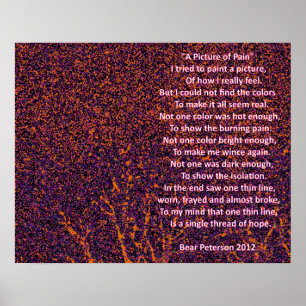 Affiches Une image de la douleur