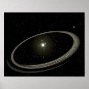 Affiches Une jeune étoile cerclée par les planètes normales