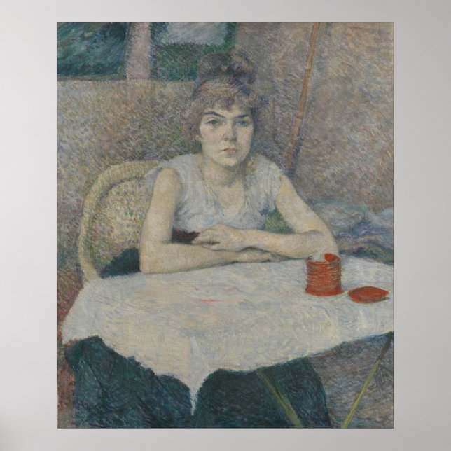 Affiches Une jeune femme à la table Toulouse-Lautrec (Devant)