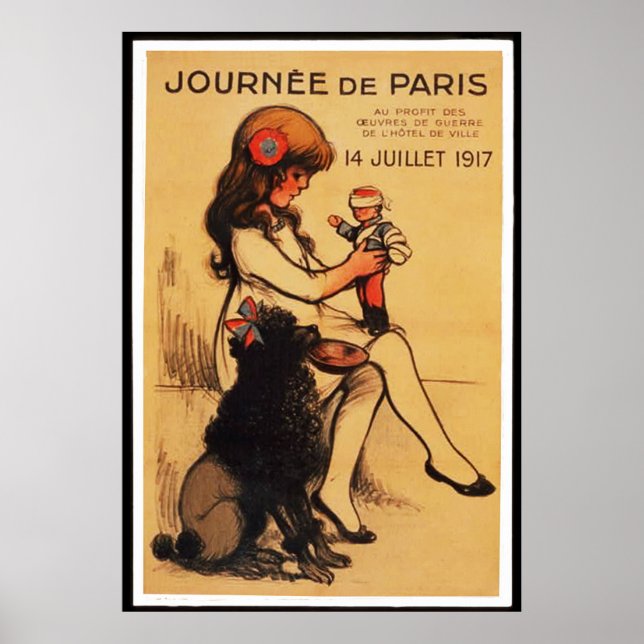 Affiches Une journée à Paris (en 23 tailles) (Devant)