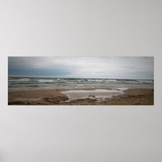 Affiches Une journée brumeuse à la plage