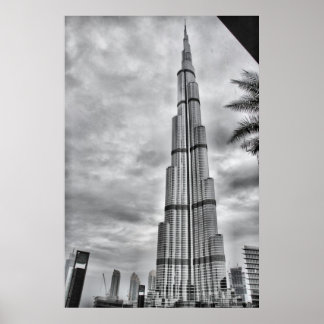 Affiches Une journée pluvieuse à Burj Khalifa