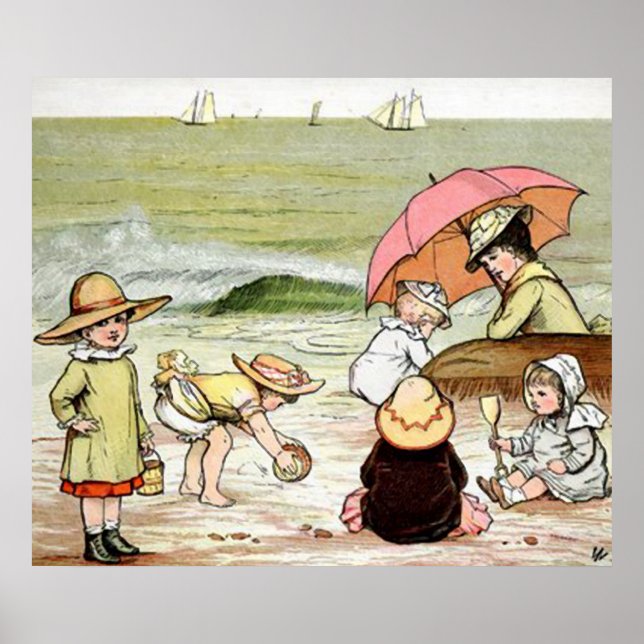 Affiches Une journée sur la plage (Devant)