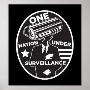 Affiches Une nation sous la copie de surveillance