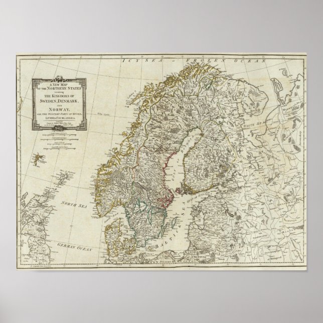 Affiches Une nouvelle carte des États du Nord (Devant)