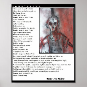 Affiches Une ode au punk de zombi
