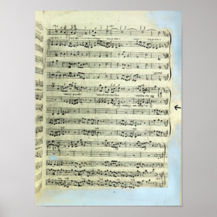 Affiches Une page de l'une des deux seules copies