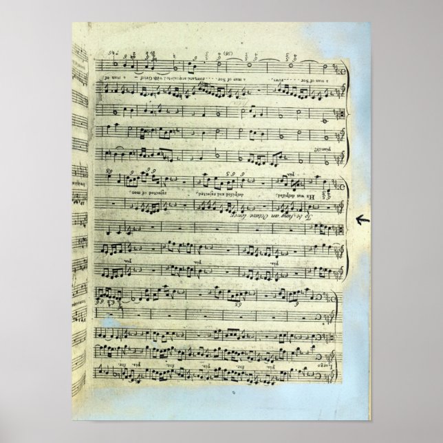 Affiches Une page de l'une des deux seules copies (Devant)