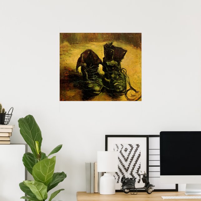 Affiches Une paire de chaussures par Vincent van Gogh (Bureau à domicile)