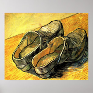 Affiches Une paire de sabots en cuir par Vincent van Gogh