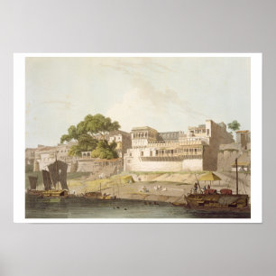 Affiches Une partie de la ville de Patna, sur la rivière le