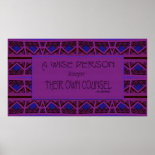 Affiches Une Personne Sage Garde Son Propre Avocat