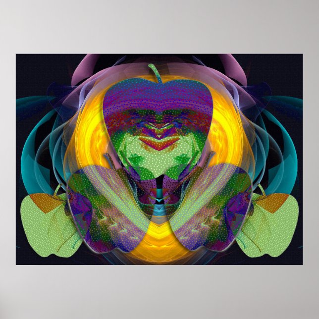 Affiches Une pomme par jour éloigne le médecin (Devant)