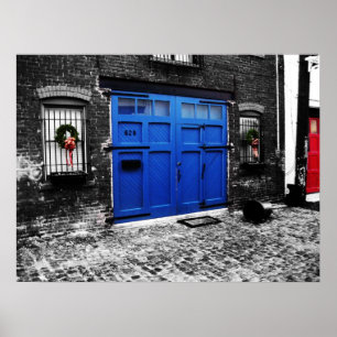 Affiches Une porte bleue