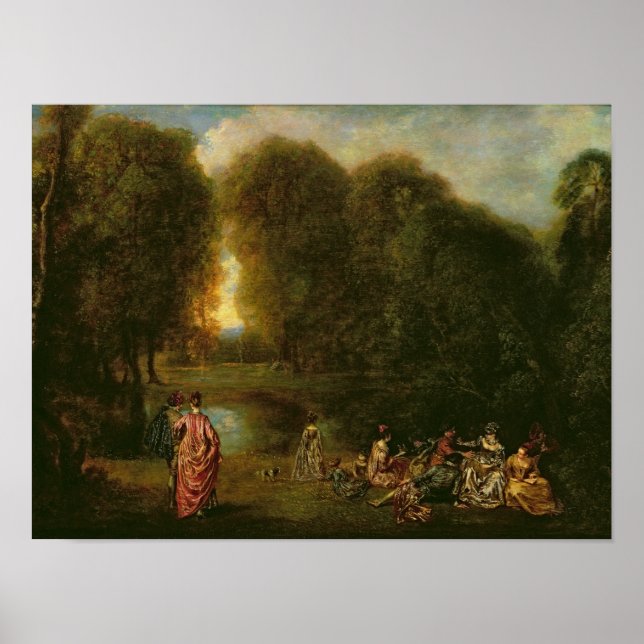 Affiches Une réunion dans un parc (Devant)