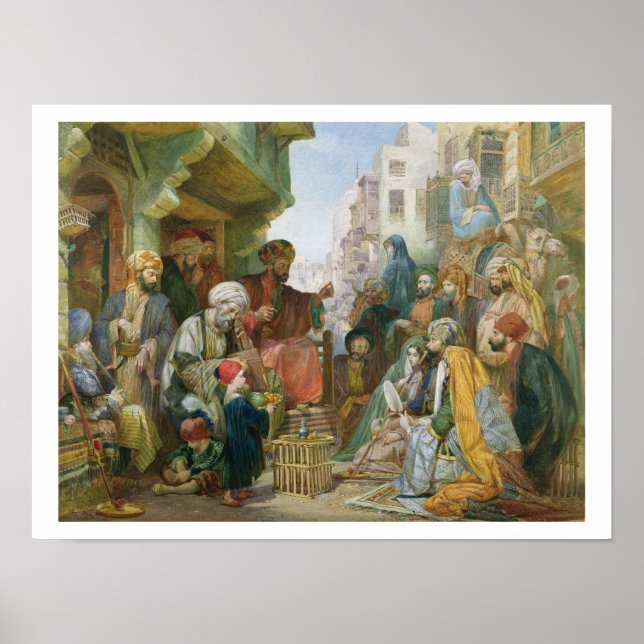 Affiches Une rue au Caire (avec papier) (Devant)