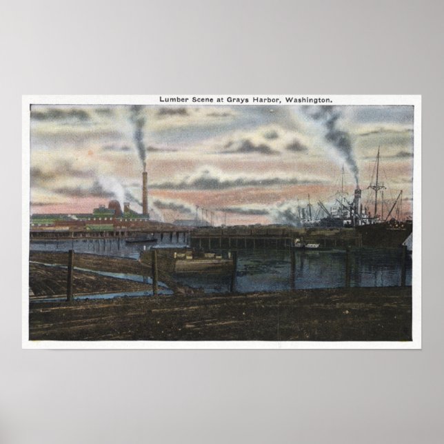 Affiches Une scène de bois (Devant)