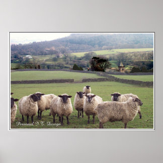 Affiches Une scène de pays anglais