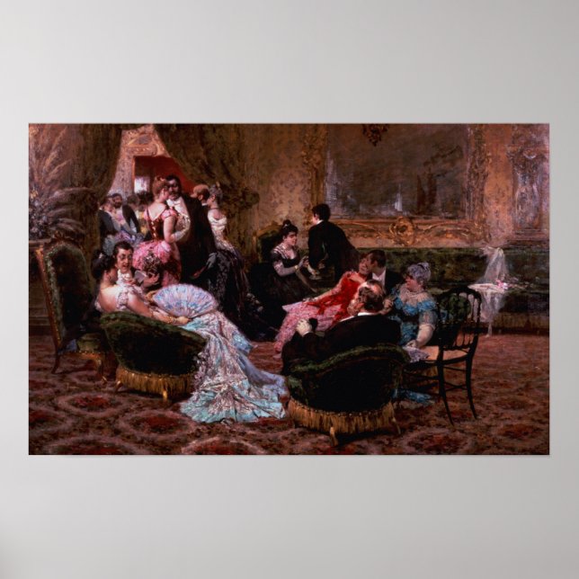 Affiches Une Soirée Animée (Devant)