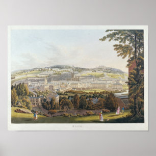 Affiches Une vue de Bath, 1817