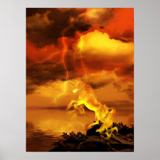 Affiches Unicorne Lightning