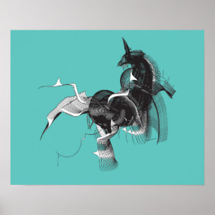 Affiches Unicorne numérique