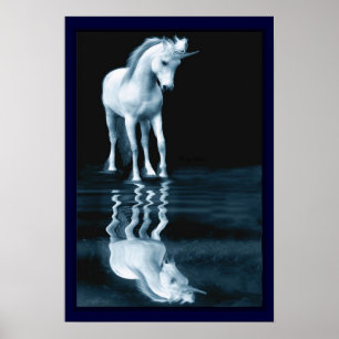Affiches Unicorne Réflexions Imprimer