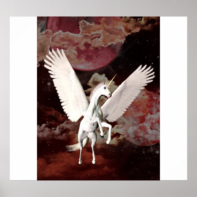 Affiches Unicorne volant (Devant)