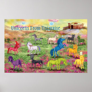Affiches Unicornes De L'Affiche Unimaise