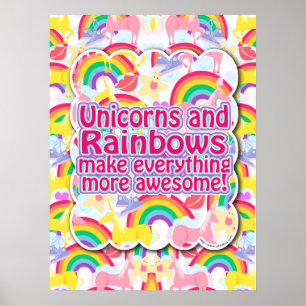 Affiches Unicorns et Rainbows The Poster!