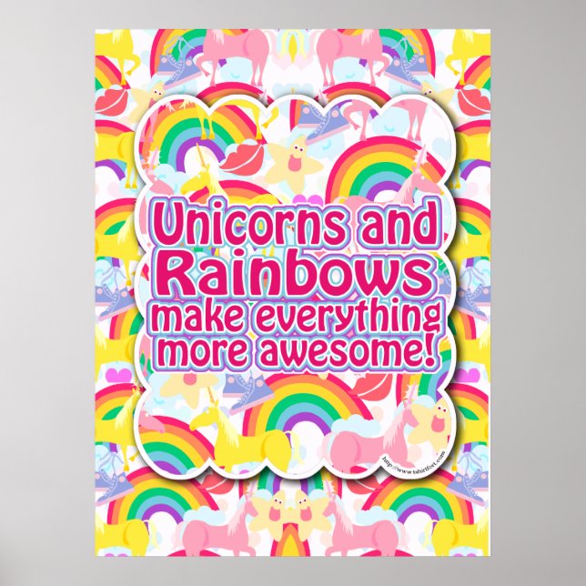 Affiches Unicorns et Rainbows The Poster! (Devant)