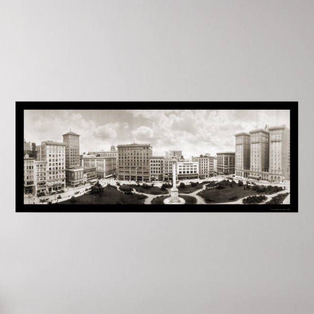 Affiches Union Carré San Francisco CA Photo 1910 (Devant)