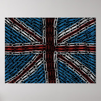 Affiches Union Jack of Paperclips
