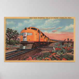 Affiches Union Pacific Train, Ville de L.A.