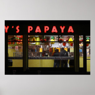 Affiches United States, New York. Gray's Papaya: window