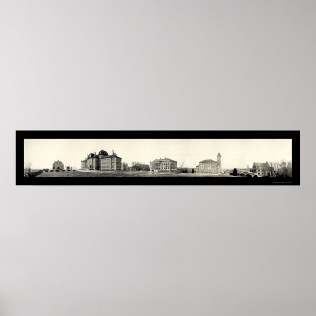 Affiches Université du Kansas Photo 1908 (Devant)